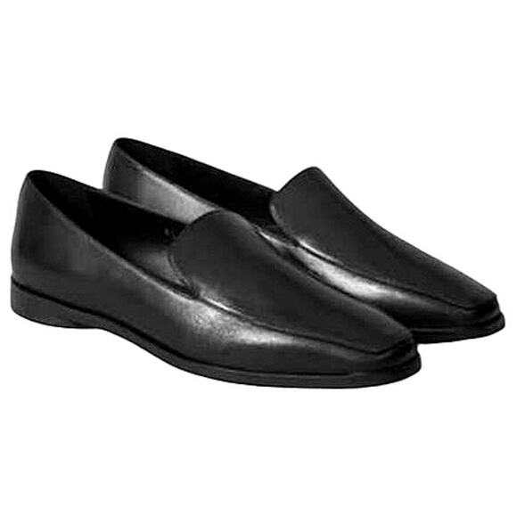Everlane The 90s Leather Square Toe Round Heel
Flats Loafer Black EUC Size 8 1/2 - Picture 1 of 8